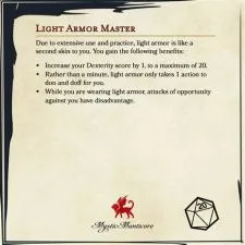 Is there a light armor master?