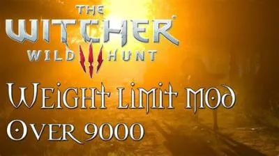 Is there a weight limit witcher 3?