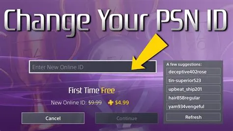 Can you reuse psn id?