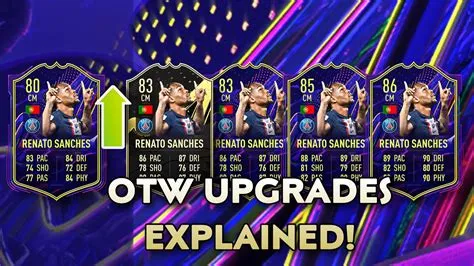 How much do otw cards get upgraded?