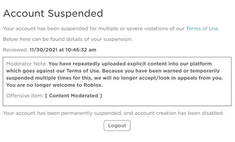 How do you get poison banned on roblox?