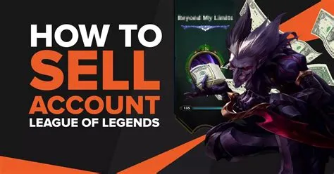 Can you sell league accounts?