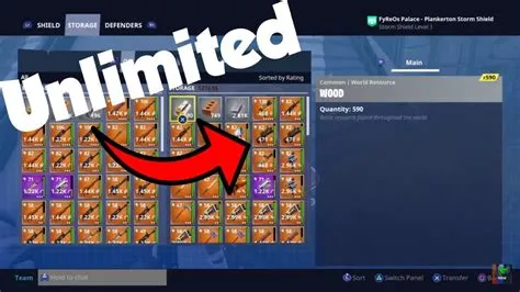 How many storage does fortnite have?