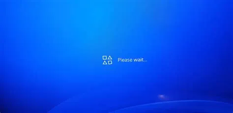 Why is my ps4 stuck on a blue screen?