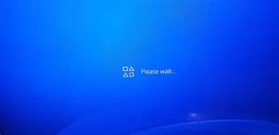 Why is my ps4 stuck on a blue screen?