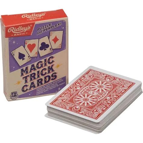 What size are magic trick cards?