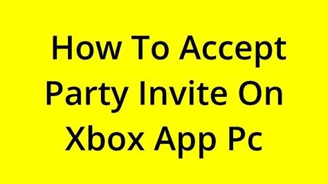 Can i accept xbox invite on pc?