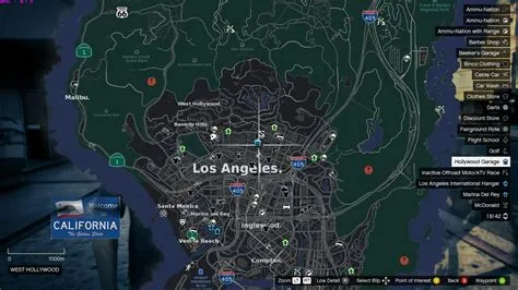 Is gta 5 map same as los angeles?