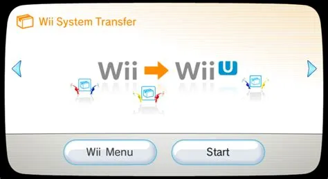 Can i still transfer wii to wii u?