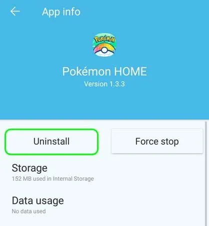 What happens if i uninstall pokémon home?