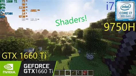 Can gtx 1660 run minecraft shaders?