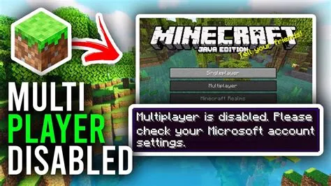 Why is minecraft java multiplayer disabled?