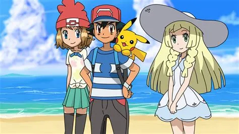 Who travels with ash in alola?