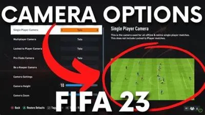 What are the original fifa camera settings?