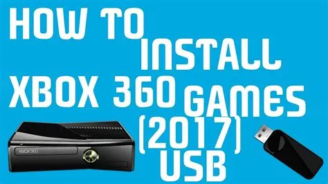 Can you install games from usb on xbox?