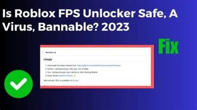 Does the new roblox fps unlocker have virus?