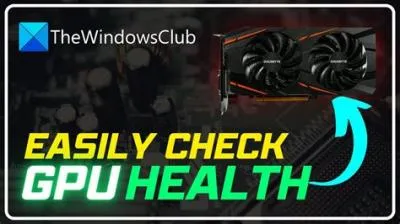 How to check gpu health?