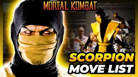 What are the scorpions moves in mortal kombat 4?