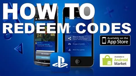 Can you redeem ps4 codes on ps app?