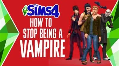 How do you stop vampires in sims 4?