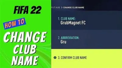 Can you only change club name once in fifa 22?