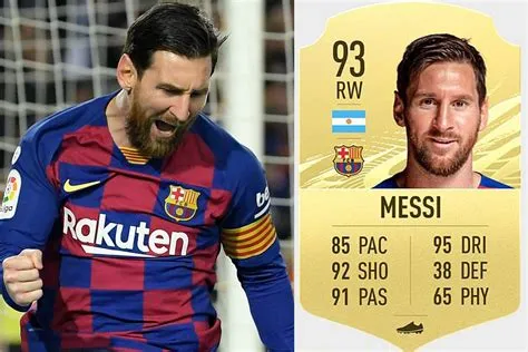 Was messi ever 95 rated in fifa?