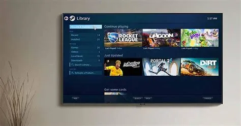 Can you download steam on a smart tv?