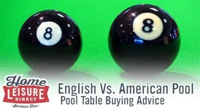 What is the difference between american and english pool cues?