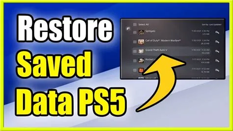 How do i recover my ps3 game data?