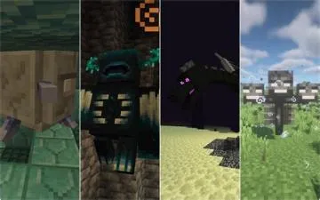 What are the 3 minecraft bosses?