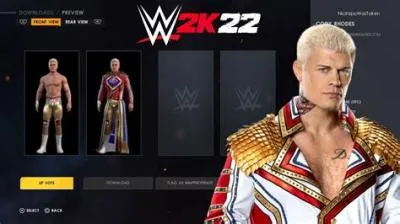 Is cody in wwe 2k22?