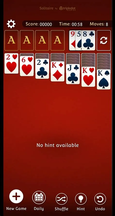 How many moves do you have to do in solitaire?