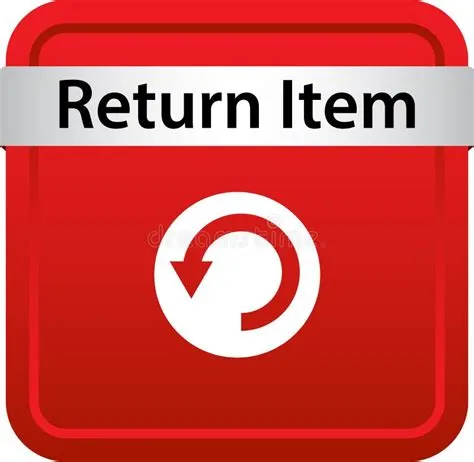 Can i return an item if i dont like it?