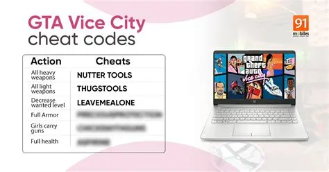 How to use vice city cheat codes in mobile?