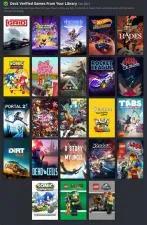 What percentage of games are steam deck compatible?