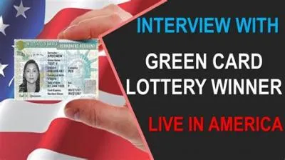 How rare is it to win the green card lottery?