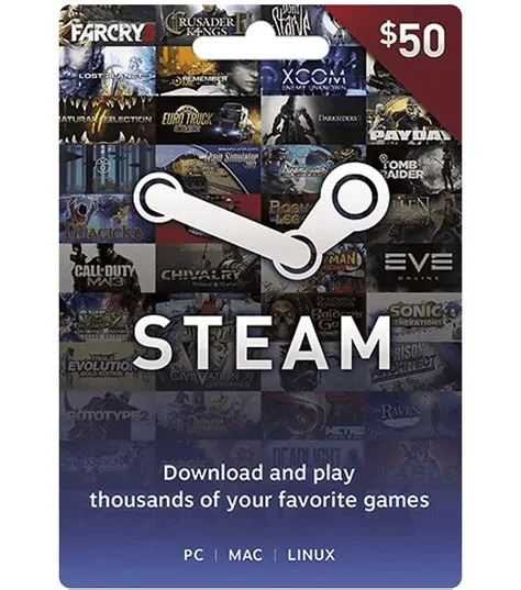 Can you use a game gift card on steam?