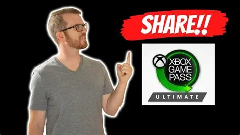 Can i share game pass?