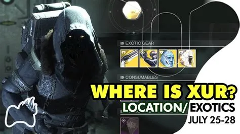 Where does xur sell exotics?