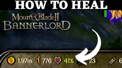 How do you heal a player in bannerlord?