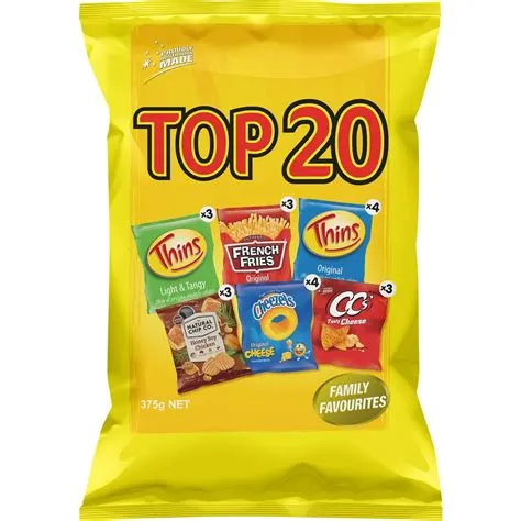 What is the most expensive pack of chips?