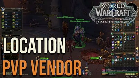 Where are the pvp vendors in wow?