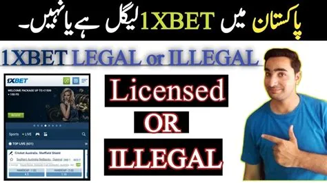 Is 1xbet illegal in pakistan?