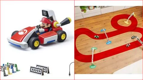 Does mario kart live circuit need batteries?