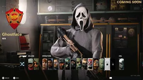 Can you get ghost face in cold war?