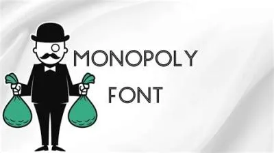 What font is monopoly money?