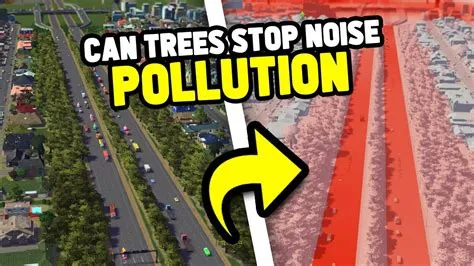 Do trees reduce pollution in cities skylines?