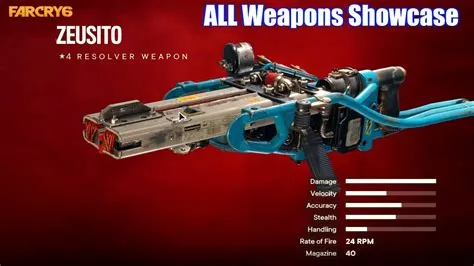 Where are the cool weapons in far cry 6?