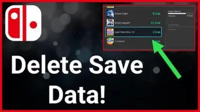 What happens when you delete saved data on switch?