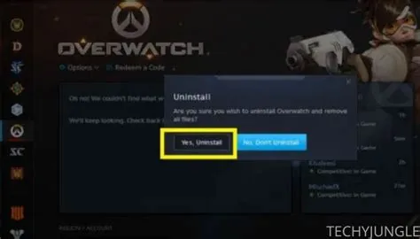 What happens if you uninstall overwatch 2?